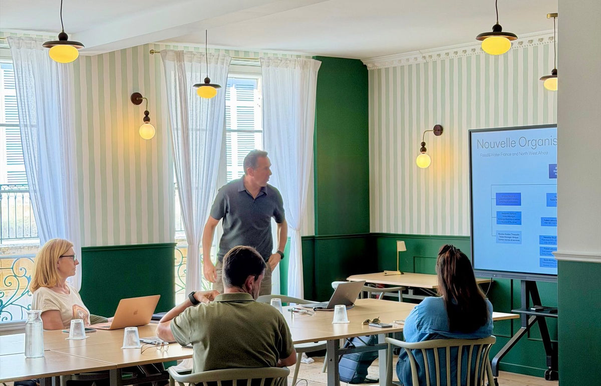 Formation dans la salle de l’étage du Comptoir