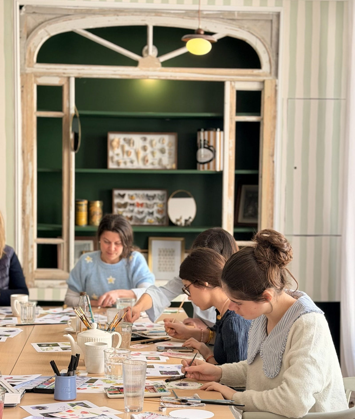 Atelier aquarelle à l’étage du Comptoir